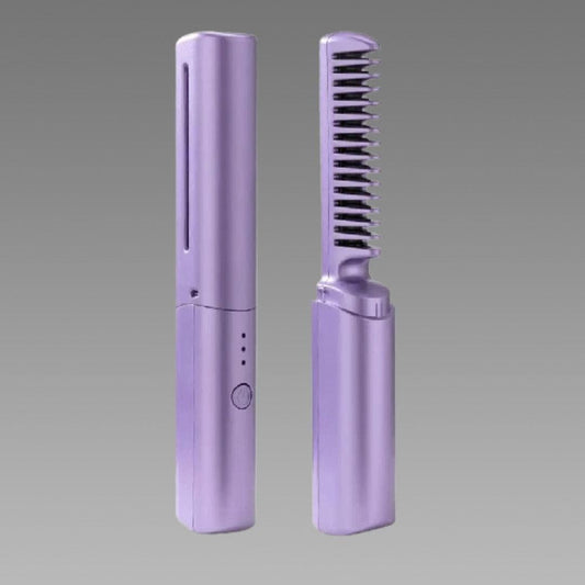 Cordless Portable Hair Straightener Comb | Salon Style Hair at Home